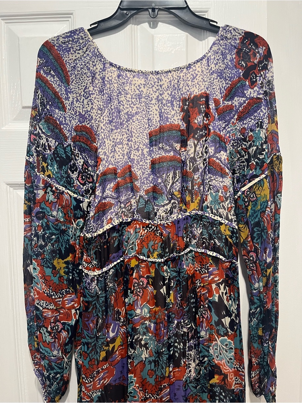 Maeve Multicolor Hi-low Floral Maxi Dress size 8 - Picture 10 of 15